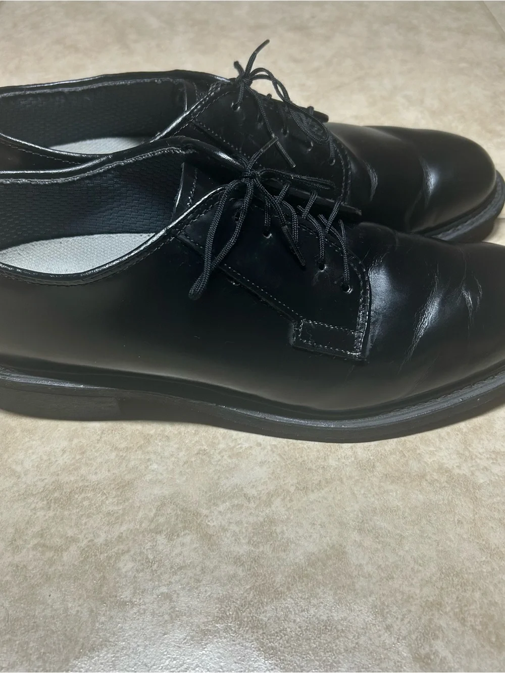 Altama Oxford Dress Shoes Mens Size 9.5D Black Leather Military Police Uniform